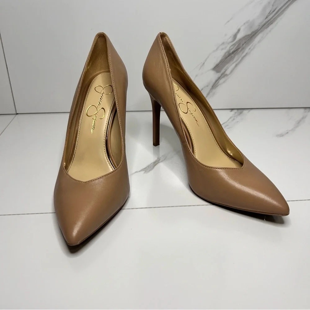 Jessica Simpson Tan Heels Size 9.5